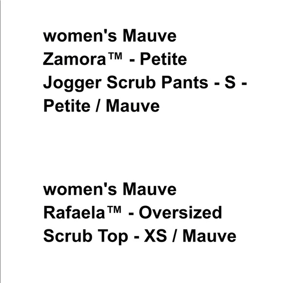 FIGS scrub set in mauve! Sold out LE NWT - Picture 3 of 3